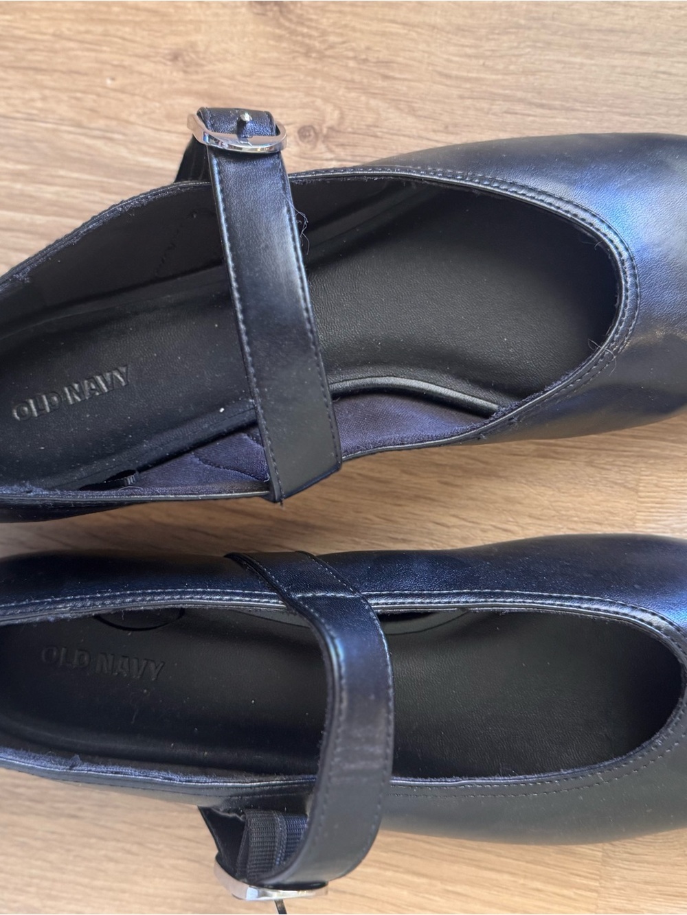 Old Navy Black Mary Jane Strap Flats